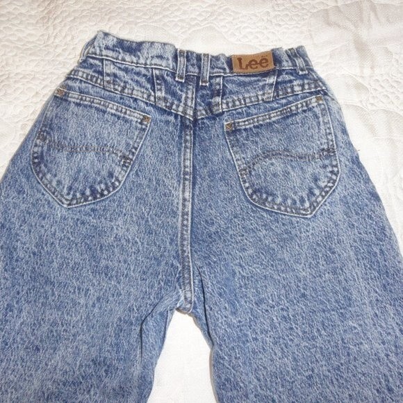 Vintage High Waist Mom Jeans Lee High Waist 24"x26"  6 Petite 4 Petite - Picture 7 of 9